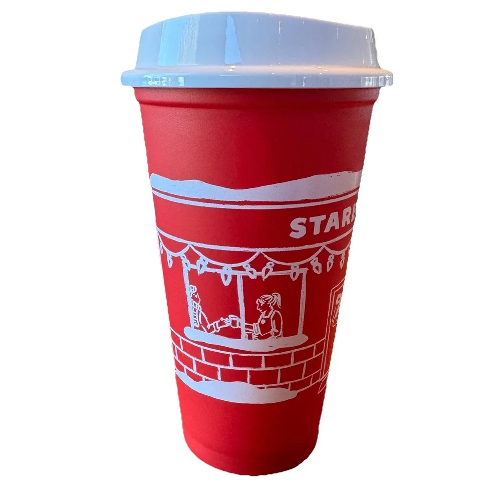 NEW Starbucks Christmas 2025 Red Cup Day 16oz Xmas Holiday Reusable Coffee Early